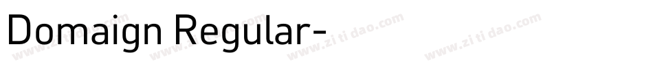 Domaign Regular字体转换